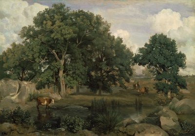 Wald von Fontainebleau von Jean Baptiste Camille Corot